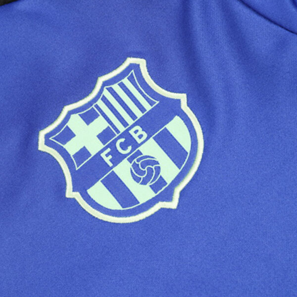 Kid's Barcelona Zipper Sweatshirt Kit(Top+Pants) 2024/25 Top Soccer Jerseys Store