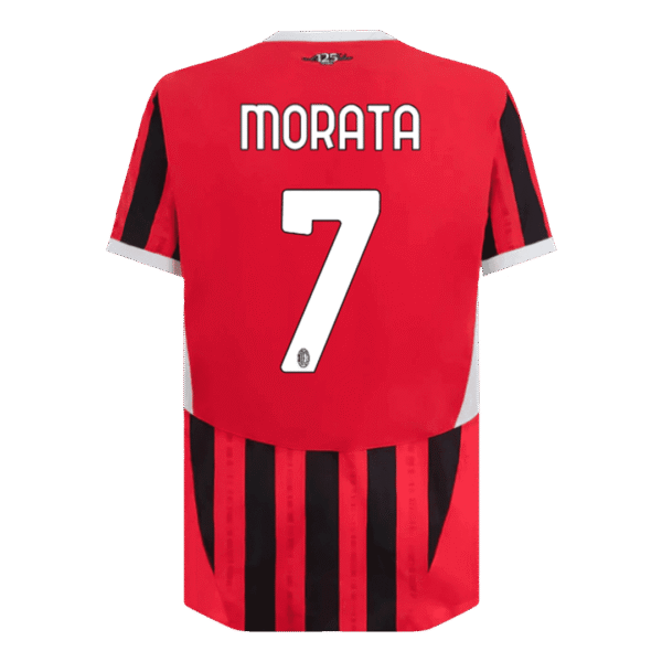 Player Version MORATA #7 AC Milan Home  Soccer Jersey 2024/25 Top Soccer Jerseys Store