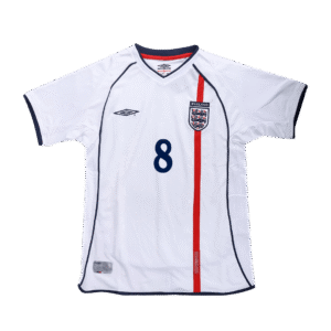 Retro SCHOLES #8 2002 England Home  Soccer Jersey Top Soccer Jerseys Store