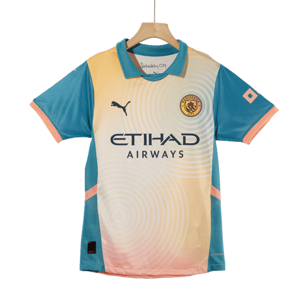 Player Version Manchester City Fourth Away  Soccer Jersey 2024/25- Definitely City (UCL) Top Soccer Jerseys Store