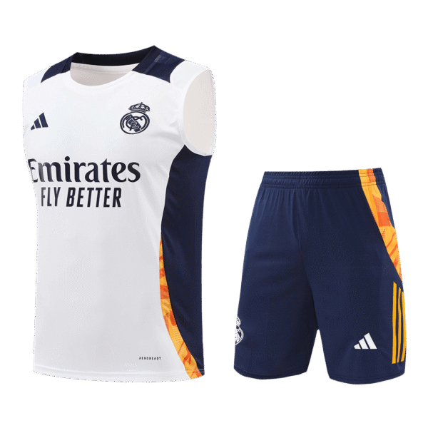 Real Madrid Pre-Match  Soccer Jersey Vest Kit(Jersey+Shorts) 2024/25 Top Soccer Jerseys Store