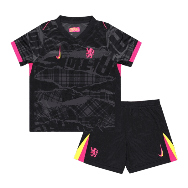 Kid's Chelsea Third Away  Soccer Jersey Kit(Jersey+Shorts) 2024/25 Top Soccer Jerseys Store