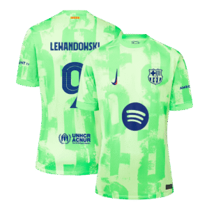 LEWANDOWSKI #9 Barcelona Third Away  Soccer Jersey 2024/25 - UCL?Spotify Logo Without Text? Top Soccer Jerseys Store