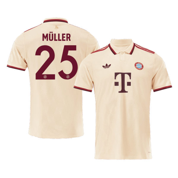 MÜLLER #25 Bayern Munich Third Away  Soccer Jersey 2024/25 - UCL Top Soccer Jerseys Store