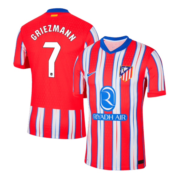 Player Version GRIEZMANN #7 Atletico Madrid Home  Soccer Jersey 2024/25 Top Soccer Jerseys Store