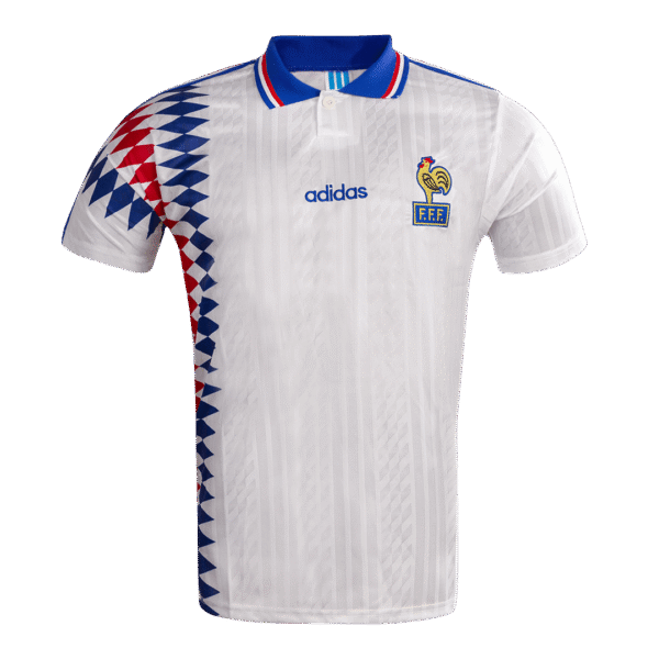 Retro 1994 France Away  Soccer Jersey Top Soccer Jerseys Store