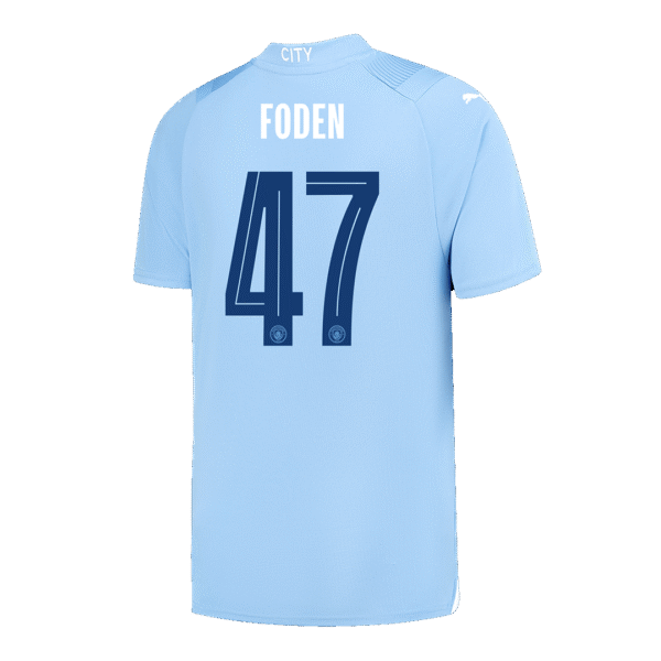FODEN #47 Manchester City Home  Soccer Jersey 2023/24 - UCL Top Soccer Jerseys Store