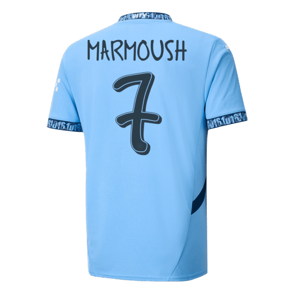 MARMOUSH #7 Manchester City Home  Soccer Jersey 2024/25 - UCL Top Soccer Jerseys Store