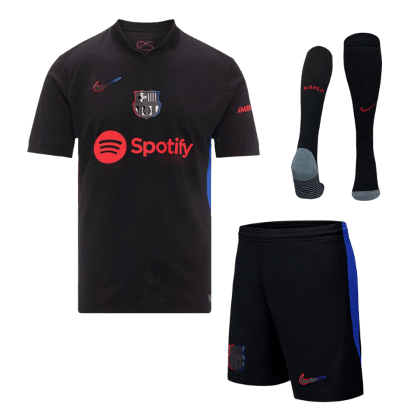 Barcelona Away  Soccer Jersey Kit(Jersey+Shorts+Socks) 2024/25 Top Soccer Jerseys Store