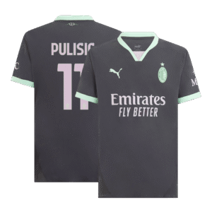 Player Version PULISIC #11 AC Milan Third Away  Soccer Jersey 2024/25 Top Soccer Jerseys Store