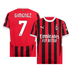 GIMENEZ #7 AC Milan Home  Soccer Jersey 2024/25 Top Soccer Jerseys Store