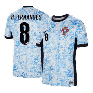 B.FERNANDES #8 Portugal Away  Soccer Jersey Euro 2024 Top Soccer Jerseys Store