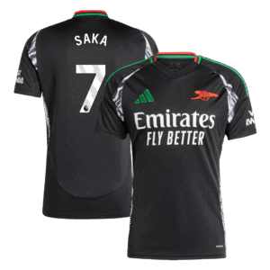 SAKA #7 Arsenal Away  Soccer Jersey 2024/25 Top Soccer Jerseys Store