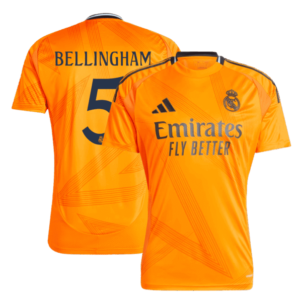 BELLINGHAM #5 Real Madrid Away  Soccer Jersey 2024/25 Top Soccer Jerseys Store