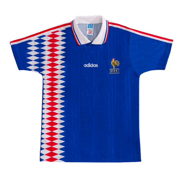 Retro 1994 France Home  Soccer Jersey Top Soccer Jerseys Store