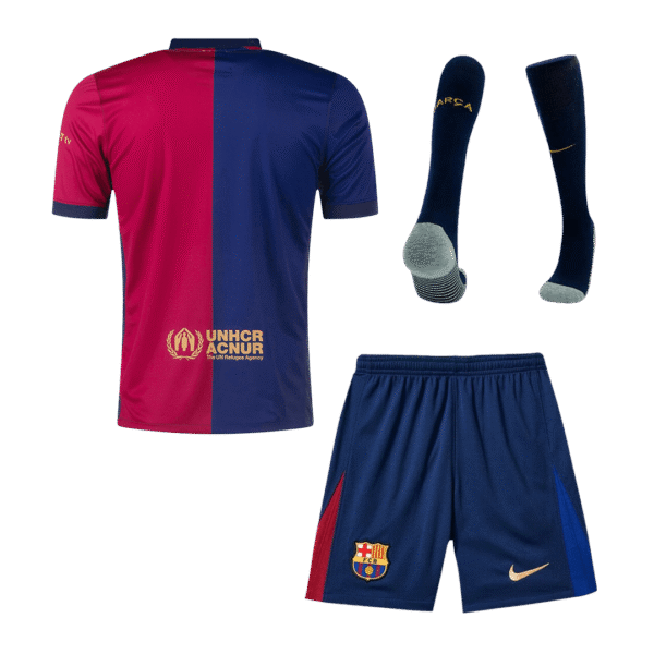 Barcelona Home  Soccer Jersey Kit(Jersey+Shorts+Socks) 2024/25 Top Soccer Jerseys Store