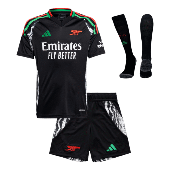 Kid's Arsenal Away  Soccer Jersey Kit(Jersey+Shorts+Socks) 2024/25 Top Soccer Jerseys Store