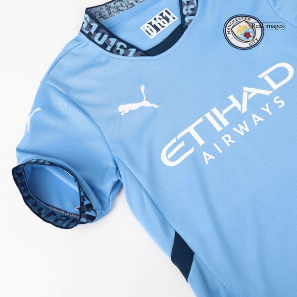 Kid's Manchester City Home  Soccer Jersey Kit(Jersey+Shorts) 2024/25 Top Soccer Jerseys Store
