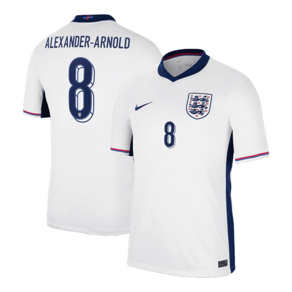ALEXANDER-ARNOLD #8 England Home  Soccer Jersey Euro 2024 Top Soccer Jerseys Store
