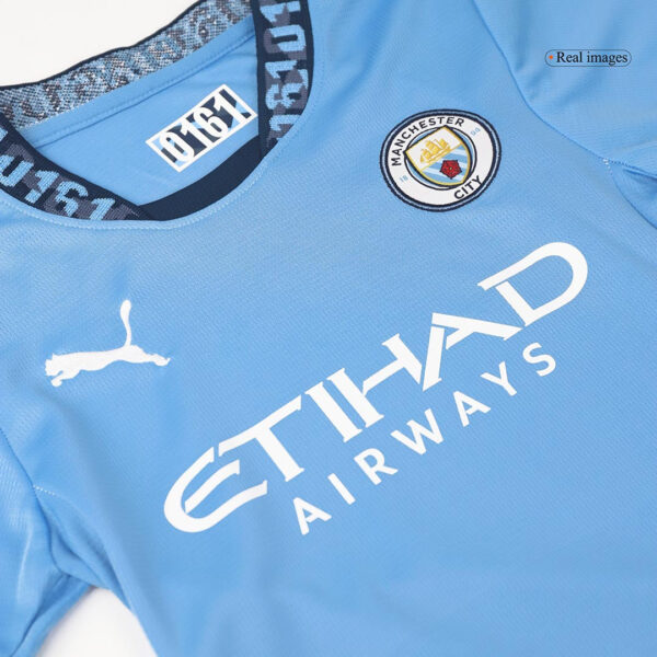 Kid's Manchester City Home  Soccer Jersey Kit(Jersey+Shorts) 2024/25 Top Soccer Jerseys Store