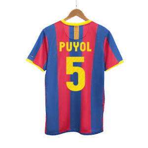 Retro PUYOL #5 2010/11 Barcelona Home  Soccer Jersey Top Soccer Jerseys Store