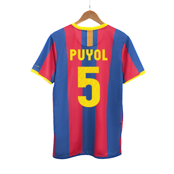 Retro PUYOL #5 2010/11 Barcelona Home  Soccer Jersey Top Soccer Jerseys Store