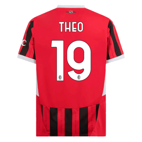 THEO #19 AC Milan Home  Soccer Jersey 2024/25 Top Soccer Jerseys Store
