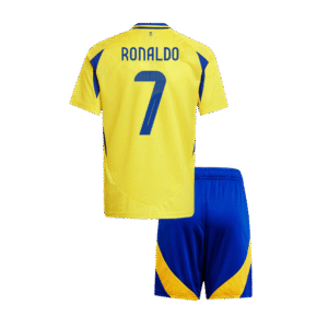 Kid's RONALDO #7 Al Nassr Home  Soccer Jersey Kit(Jersey+Shorts) 2024/25 - ACL Top Soccer Jerseys Store