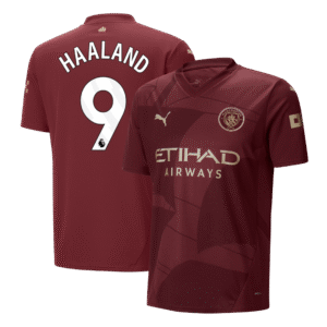 HAALAND #9 Manchester City Third Away  Soccer Jersey 2024/25 Top Soccer Jerseys Store