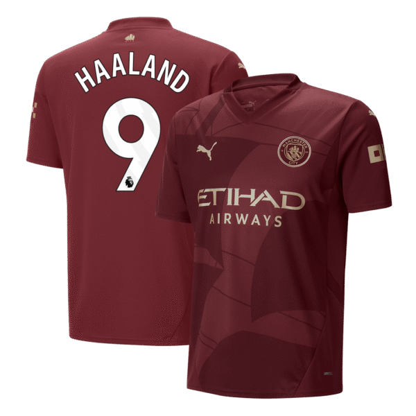 HAALAND #9 Manchester City Third Away  Soccer Jersey 2024/25 Top Soccer Jerseys Store
