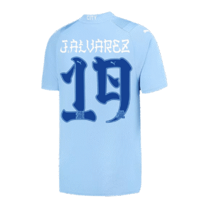 J.ALVAREZ #19 Manchester City Japanese Tour Printing Home  Soccer Jersey 2023/24 Top Soccer Jerseys Store