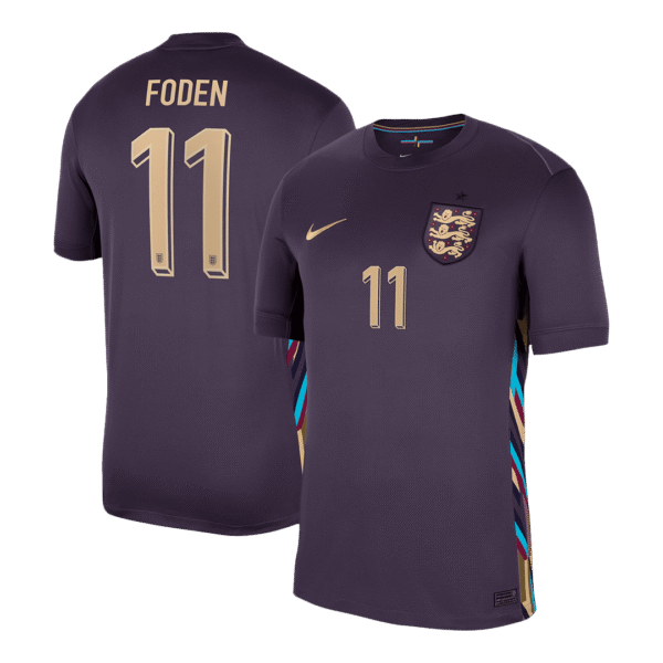 FODEN #11 England Away  Soccer Jersey Euro 2024 Top Soccer Jerseys Store