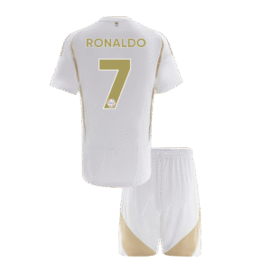 Kid's RONALDO #7 Al Nassr Third Away  Soccer Jersey Kit(Jersey+Shorts) 2024/25 Top Soccer Jerseys Store
