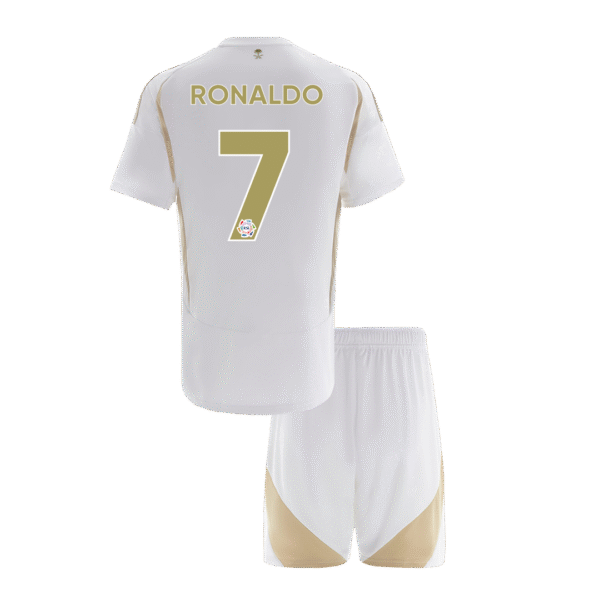 Kid's RONALDO #7 Al Nassr Third Away  Soccer Jersey Kit(Jersey+Shorts) 2024/25 Top Soccer Jerseys Store