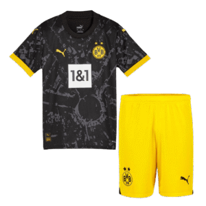 Kid's Borussia Dortmund Away  Soccer Jersey Kit(Jersey+Shorts) 2023/24 Top Soccer Jerseys Store