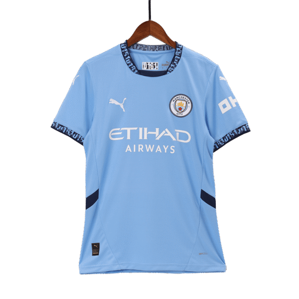 KHUSANOV #45 Manchester City Home  Soccer Jersey 2024/25 Top Soccer Jerseys Store