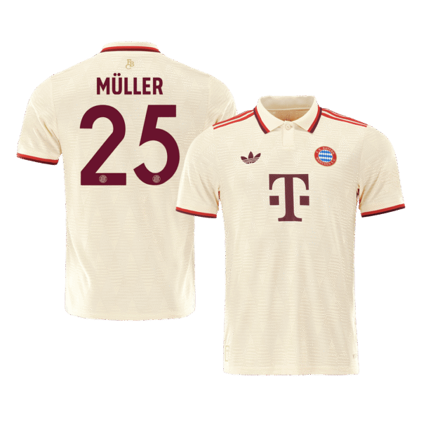 Player Version MÜLLER #25 Bayern Munich Third Away  Soccer Jersey 2024/25- UCL Top Soccer Jerseys Store