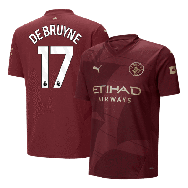DE BRUYNE #17 Manchester City Third Away  Soccer Jersey 2024/25 Top Soccer Jerseys Store