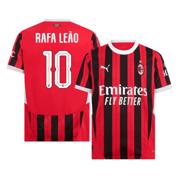 RAFA LE?O #10 AC Milan Home  Soccer Jersey 2024/25 - UCL Top Soccer Jerseys Store