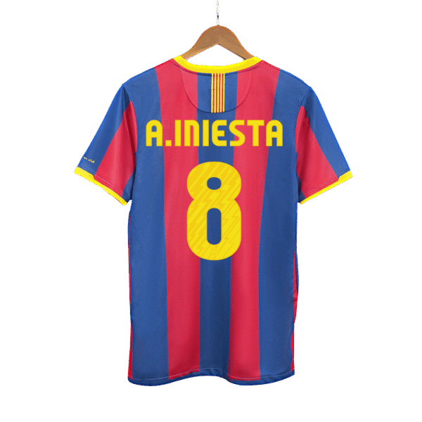 Retro A.INIESTA #8 2010/11 Barcelona Home  Soccer Jersey Top Soccer Jerseys Store