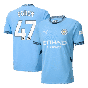 FODEN #47 Manchester City Home  Soccer Jersey 2024/25 Top Soccer Jerseys Store