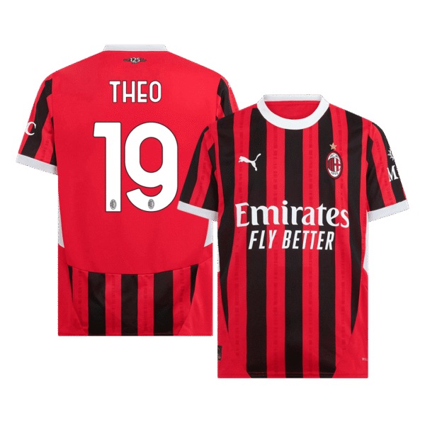 THEO #19 AC Milan Home  Soccer Jersey 2024/25 Top Soccer Jerseys Store