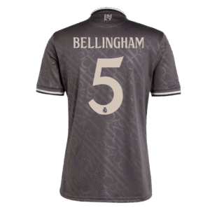 BELLINGHAM #5 Real Madrid Third Away  Soccer Jersey 2024/25 Top Soccer Jerseys Store