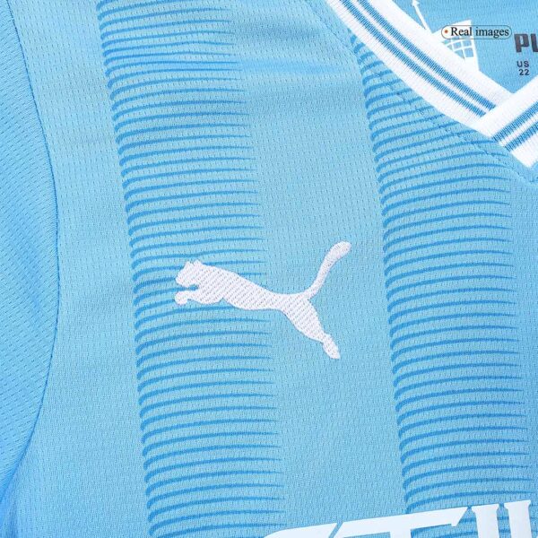 Kid's Manchester City Home  Soccer Jersey Kit(Jersey+Shorts) 2023/24 Top Soccer Jerseys Store