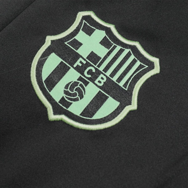 Kid's Barcelona Zipper Sweatshirt Kit(Top+Pants) 2024/25 Top Soccer Jerseys Store