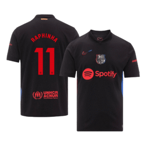 RAPHINHA #11 Barcelona Away  Soccer Jersey 2024/25 Top Soccer Jerseys Store
