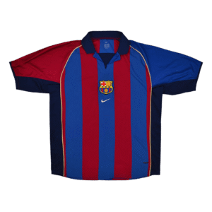 Retro 2001/02 Barcelona Home  Soccer Jersey Top Soccer Jerseys Store