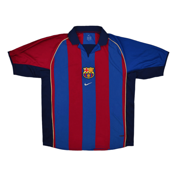 Retro 2001/02 Barcelona Home  Soccer Jersey Top Soccer Jerseys Store
