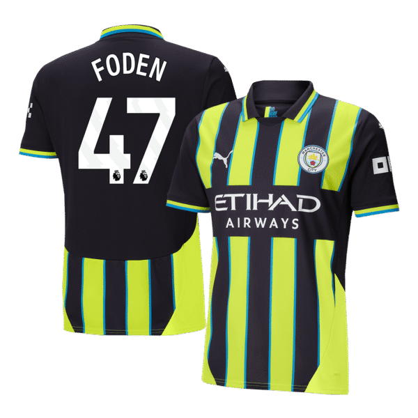 FODEN #47 Manchester City Away  Soccer Jersey 2024/25 Top Soccer Jerseys Store