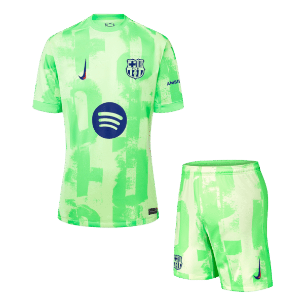 Barcelona Third Away  Soccer Jersey Kit(Jersey+Shorts) 2024/25 - (Spotify Logo Without Text) Top Soccer Jerseys Store
